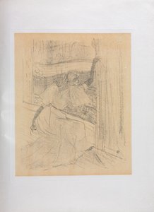 Yvette Guilbert-engelsk serie: Saluting the Audience, 1898. af Henri de Toulouse Lautrec