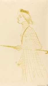 Yvette Guilbert af Henri de Toulouse Lautrec