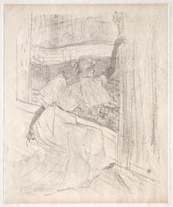 Yvette Guilbert: Saluting the Audience, 1898. af Henri de Toulouse Lautrec