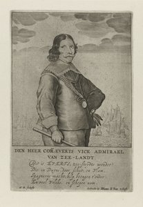 Portræt af Cornelis Evertsen af Henrick Rochuszn van Dagen