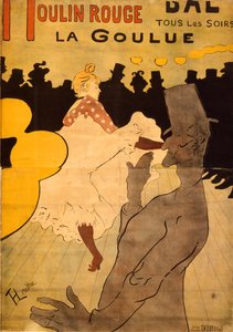 Moulin Rouge-La Goulue af Henri de Toulouse Lautrec
