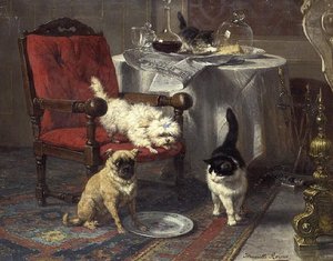 En smule ost (olie på lærred) af Henriëtte Ronner Knip