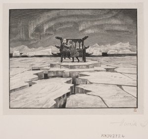 Illustration til H. C. Andersen: "Snedronningen" af Henrik Arnold Hamilkar Sørensen