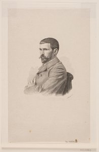 Portræt af maleren P. A. J. Dagnan-Bouveret af Henrik Arnold Hamilkar Sørensen
