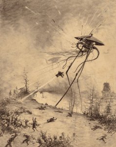 Martian Fighting Machine ramt af en Shell