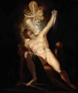 John Miltons Paradise Lost, Satan and the Birth of Syn (Bog II, 746-758), Maleri nr. 6 fra The Milton Gallery