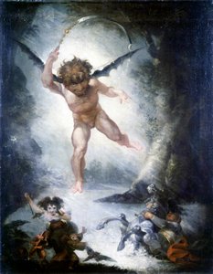 Robin Goodfellow (Puck) (En skærsommernatsdrøm) - af Fussli (Fuseli), Johann Heinrich (1741-1825)