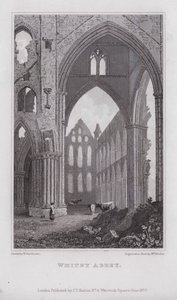 Whitby Abbey (gravering) af Henry (after) Gastineau