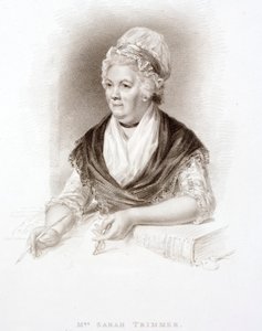 Sarah Trimmer, britisk børneforfatter (gravering) af Henry (after) Howard