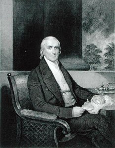 Philip Syng Physick (1768-1837) graveret af Richard W. Dodson (1812-67) (stik) af Henry (after) Inman