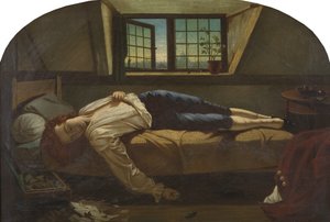 Chattertons død af Henry (after) Wallis