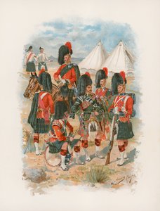42nd Royal Highlanders, The Black Watch (chromolitho) af Henry A. Payne