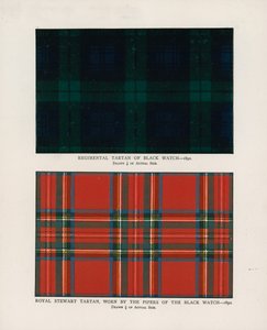 42nd Royal Highlanders The Black Watch. Regimentelle tartaner (chromolitho) af Henry A. Payne