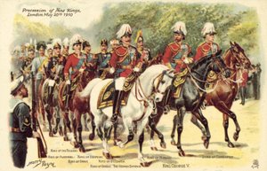 Procession af ni konger, London, 20. maj 1910