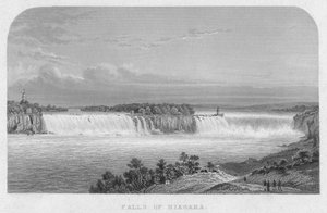 Falls of Niagara, midten af det 19. århundrede. af Henry Adlard