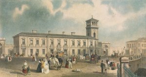 London Bridge Station, Bermondsey, London, 1845 af Henry Adlard