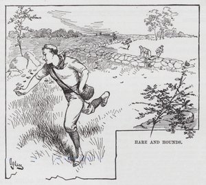 Hare og hunde (gravering) af Henry Alexander (after) Ogden