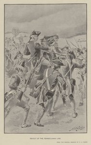 Revolt of the Pennsylvania Line (litho) af Henry Alexander (after) Ogden