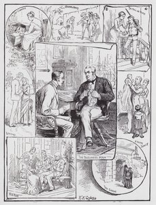 The Domestic Circle (gravering) af Henry Alexander (after) Ogden