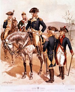 Uniform for øverstkommanderende og officerer i den amerikanske kontinentalhær af Henry Alexander Ogden