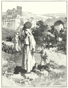 En samaritansk landsby (litho)