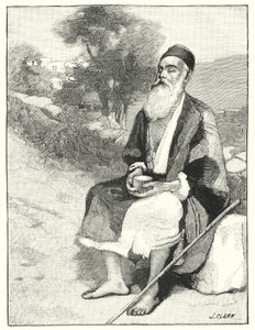 En blind tigger nær Jerusalem (litho) af Henry Andrew Harper