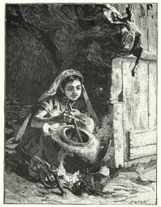 En sydende gryde eller kaldron (litho)