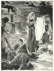 Springvand ved Lifta i Samaria (litho) af Henry Andrew Harper