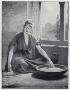 Sætte surdej i mel (litho) af Henry Andrew Harper