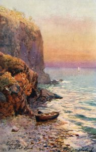 Gallant Rock, Clovelly (farvelitografi)