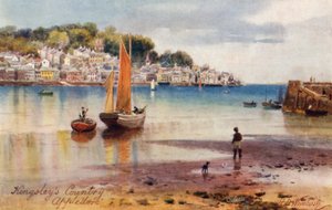 Havnen, Appledore (farvelitografi)