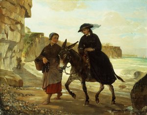 Turisten og Fiskerkonen, 1870