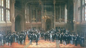 Medlemmernes lobby, parlamentshusene, 1872-73