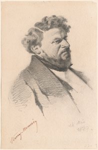 Portræt af en mand af Henry Bonaventure Monnier