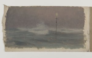 Kors og bølge, Bretagne, ca. 1905 (olie på lærred)