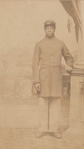 Carte-de-visite af en uidentificeret unionssoldat, 1862-1884. af Henry C. Cushing