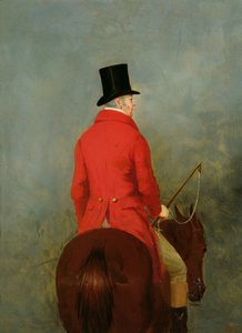 Portræt af Thomas Cholmondeley, den første Lord Delamere, på hans Hunter: A study for 