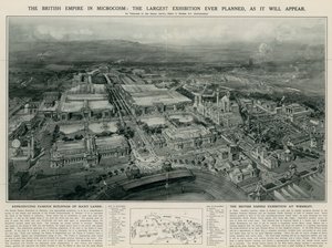 Det britiske imperium i mikrokosmos (litografi)