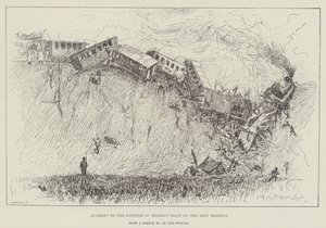 Ulykke med kejseren af Ruslands tog på Azov-jernbanen af Henry Charles Seppings Wright