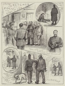 Skitser med politiet i East End