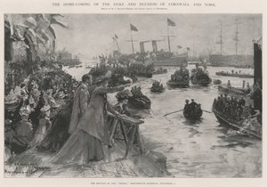 Hertugen og hertuginden af Cornwall og Yorks hjemkomst af Henry Charles Seppings Wright