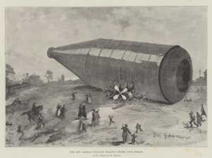 Den nye tyske militærballon blev testet nær Berlin af Henry Charles Seppings Wright