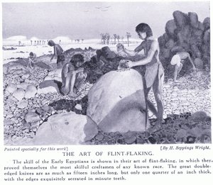 Kunsten at lave flint, ca. 1920 af Henry Charles Seppings Wright