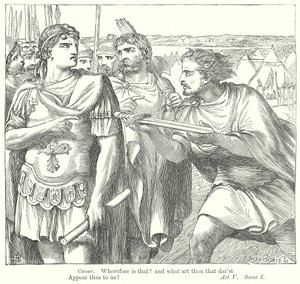 Antonius og Kleopatra (kobberstik) af Henry Courtney (after) Selous