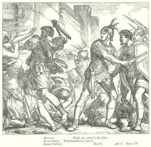 Coriolanus (kobberstik) af Henry Courtney (after) Selous