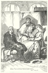 Hamlet (kobberstik) af Henry Courtney (after) Selous