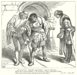 Kong Richard III (kobberstik) af Henry Courtney (after) Selous