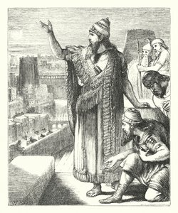 Nebukadnezar i Babylon (gravering)