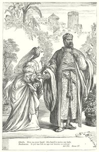 Othello (kobberstik) af Henry Courtney (after) Selous