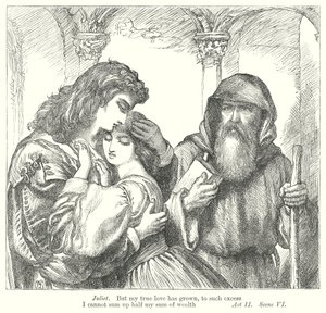 Romeo og Julie (kobberstik) af Henry Courtney (after) Selous